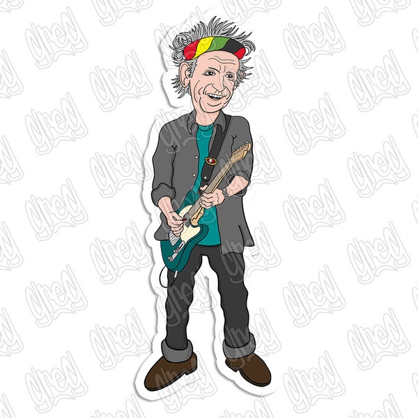 Keith Richards Sticker
