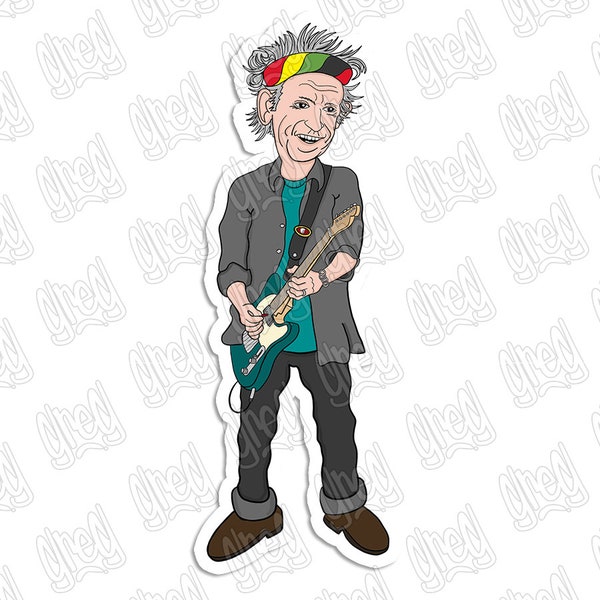 Keith richards Pegatina