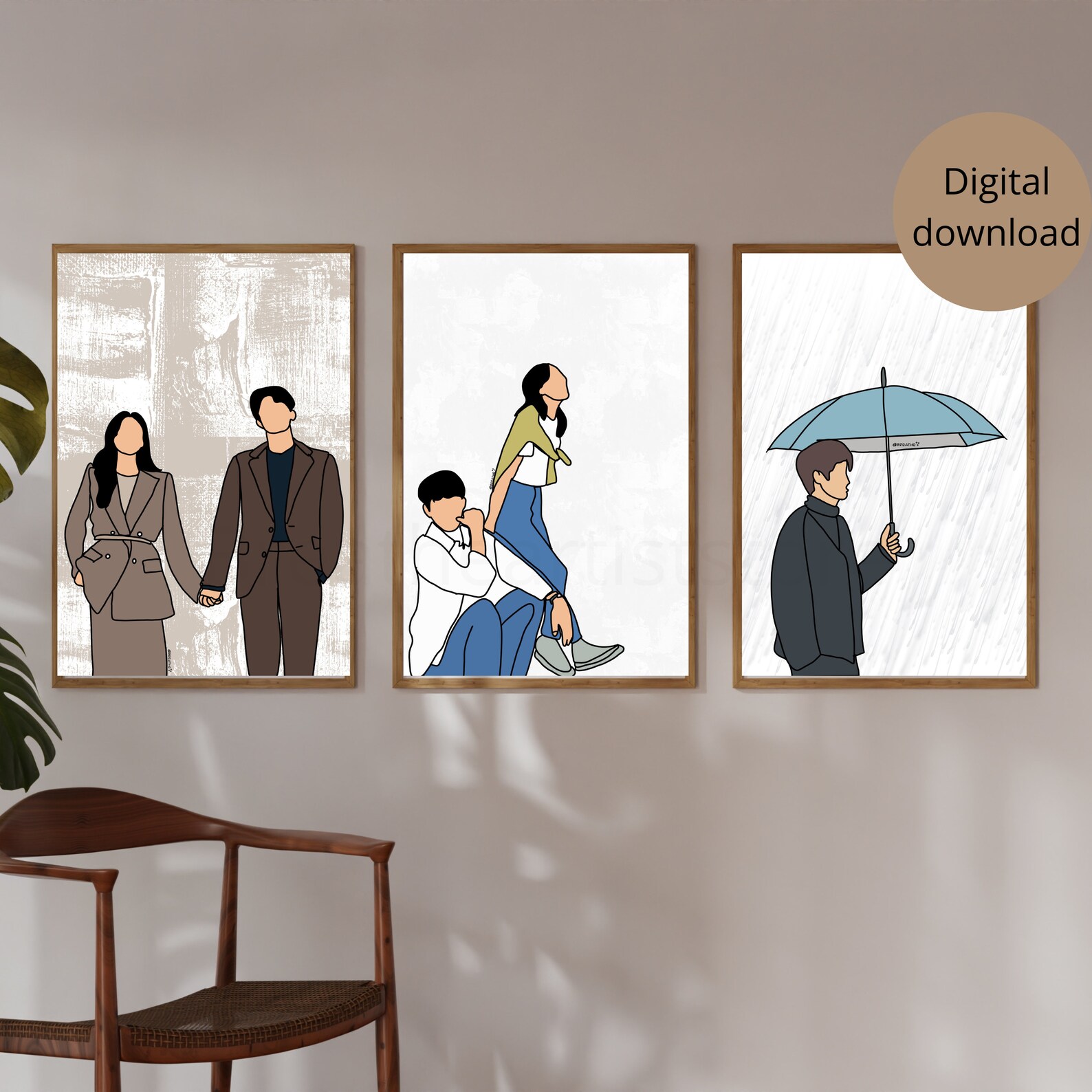 Our Beloved Summer Set of 3 Printable Wall Art Etsy