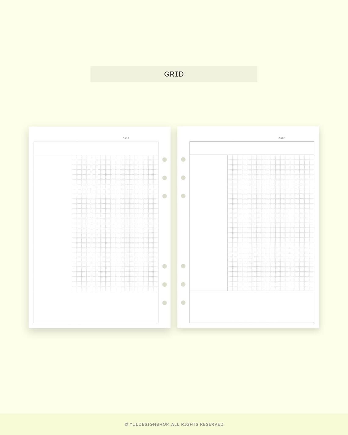 Cornell Notes A5 Printable Planner Inserts | Lined Grid Paper | Lecture ...