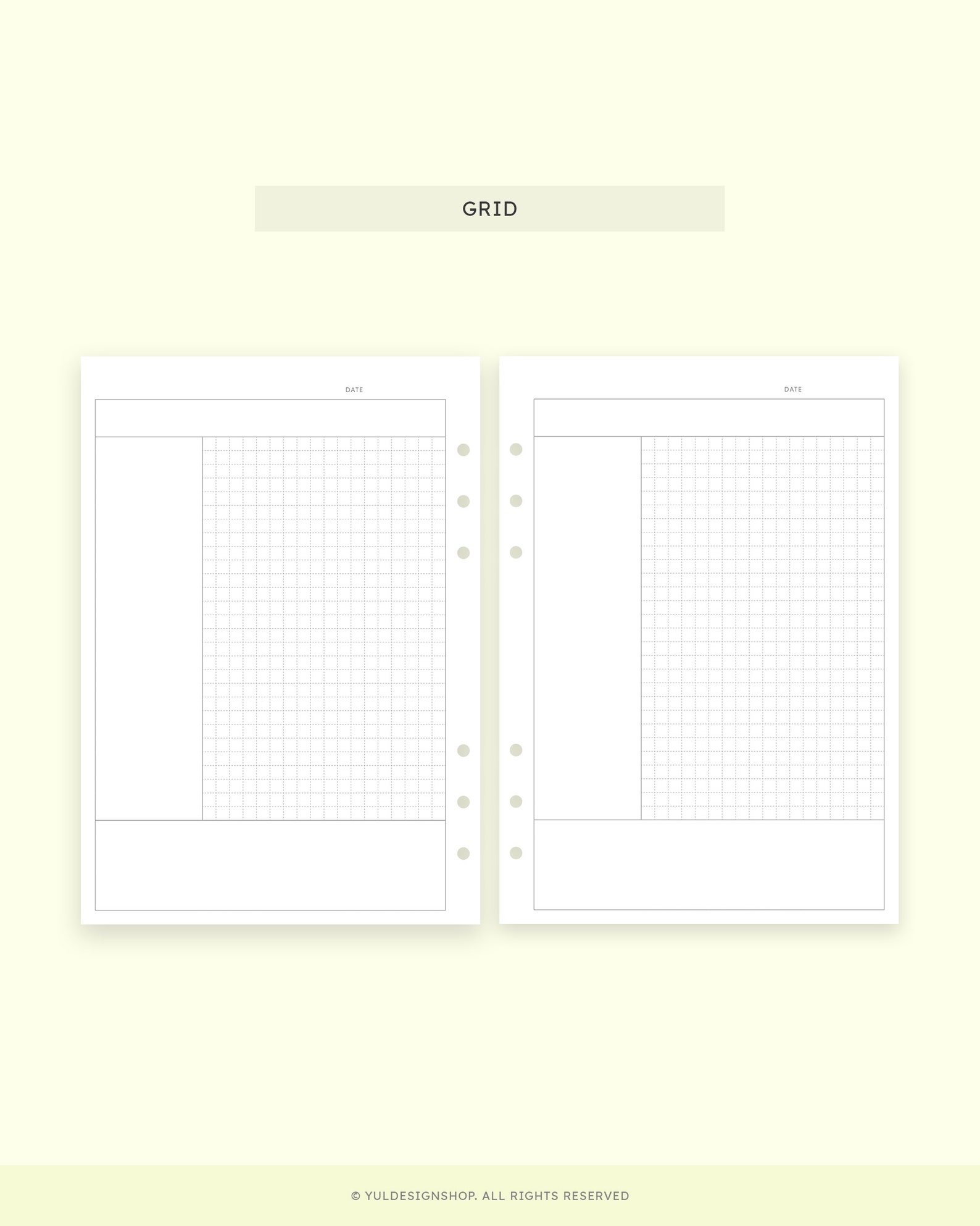 Cornell Notes A5 Printable Planner Inserts | Lined Grid Paper | Lecture ...
