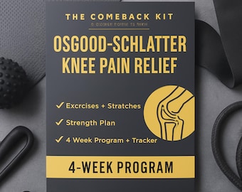 Osgood Schlatter Knieschmerzlinderung | 4-Wochen Übungsprogramm (PDF)