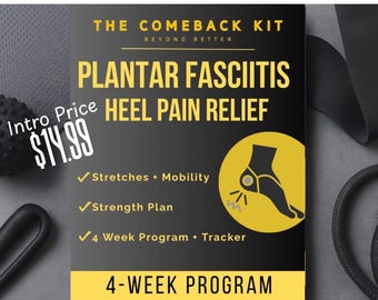Plantar Fasciitis Ferse Schmerzlinderung Programm | 4-Wochen-Programm (PDF Download) | Von Physiotherapeutin entworfen
