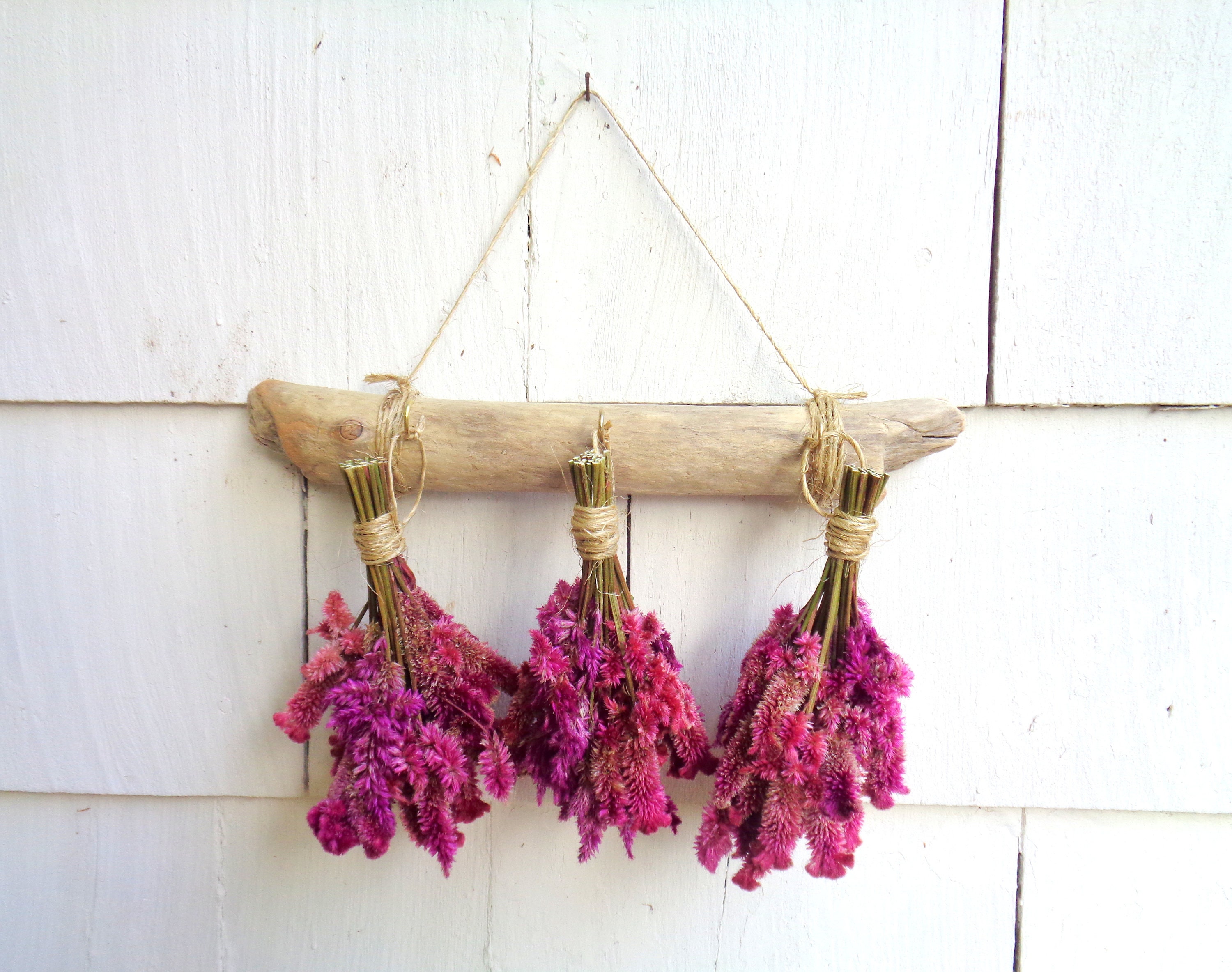 2 Pcs Hanging Drying Rack for Herbs - Macrame Mobile Flower Drying Hanger  with 20 Herb Dryer Hooks, Boho Handcrafted Cotton Rope Chic Woven Herbal
