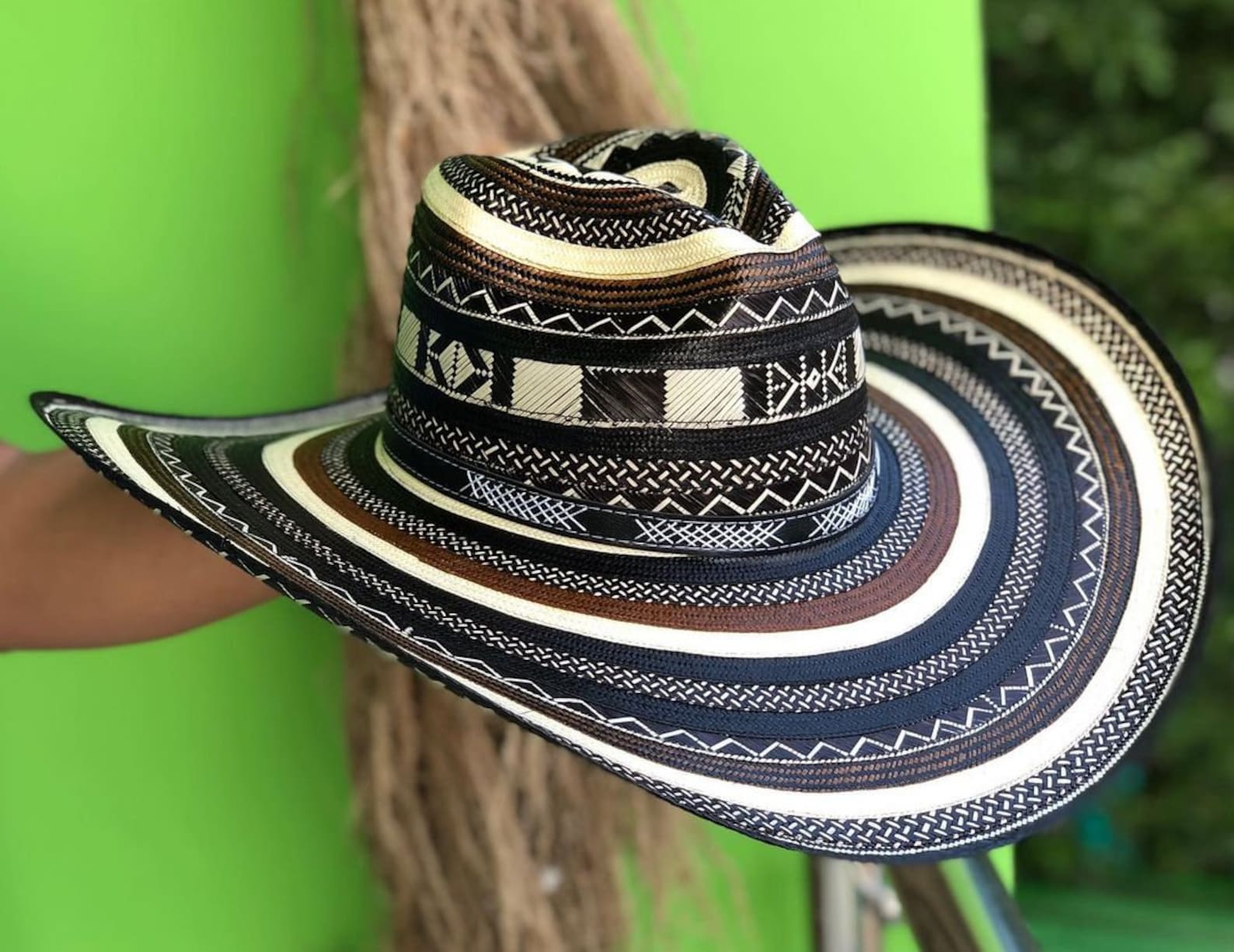 Traditional colombiano hat vueltiao 23 fibers/N sun hat | Etsy