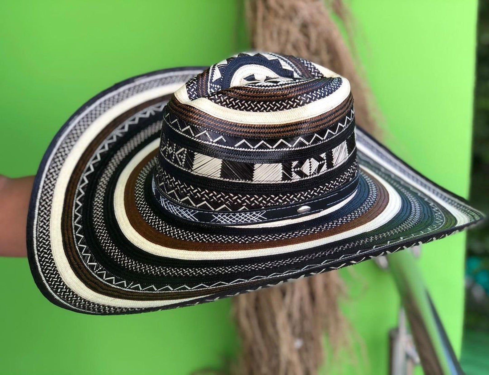 Traditional colombiano hat vueltiao 23 fibers/N sun hat | Etsy