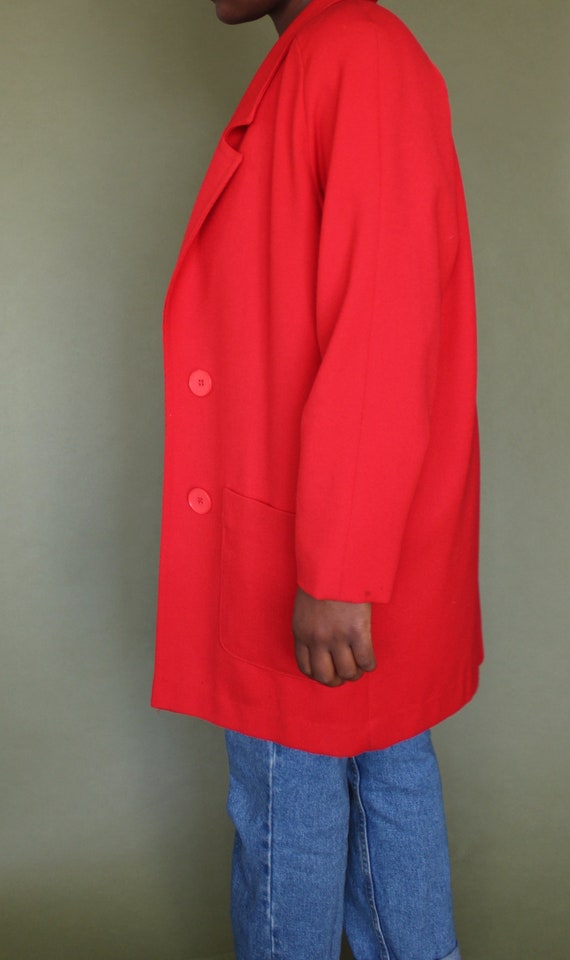 Vintage Mar-Lo Oversized Red Blazer // Vintage Vi… - image 4