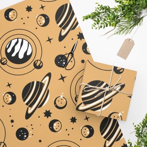 Bohemian Planets Wrapping Paper