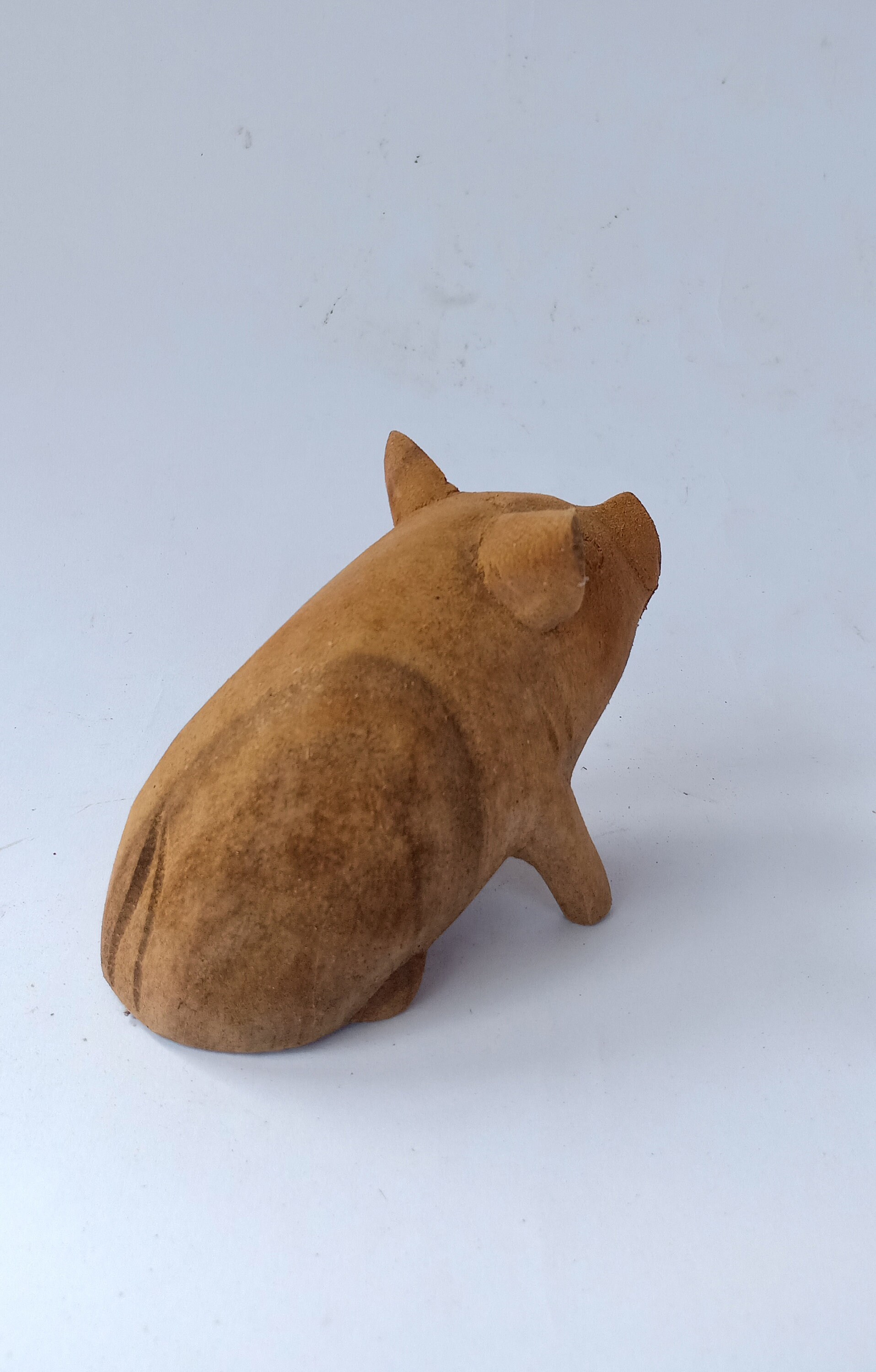 Wooden pig figurine handmade statue home decor wooden gift Etsy