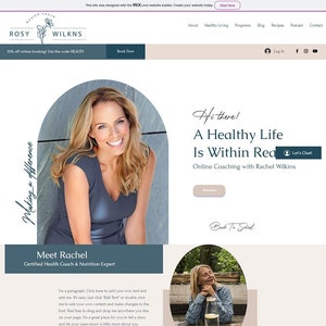 Life Coach Wix Website Template - Business Coach Social Media Website - Creative Wix Layout - Wix Web Design - Girl Boss Website Theme -