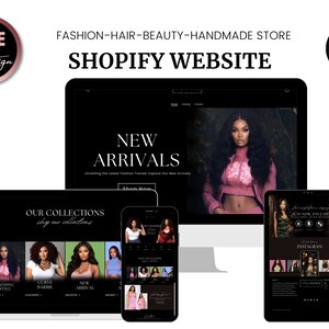 Fashion Shopify Theme| Shopify theme template| Website template | Clothes Luxury Shopify Theme | Canva Templates | Beauty Shopify Theme 2.0