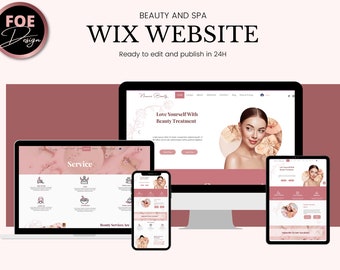 WIX Beauty & Spa Website Template – Salon, Skin Care Design