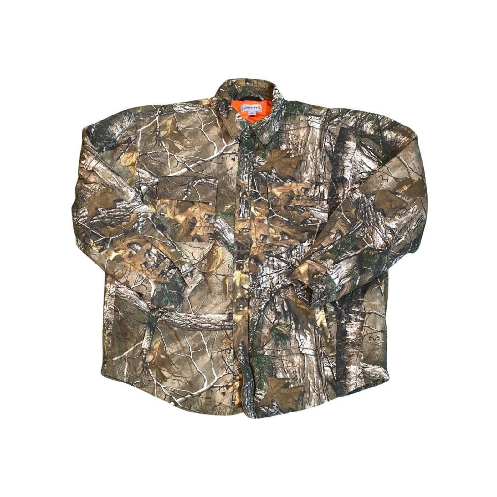 Carhartt Realtree Camo Hunting Jacket Size XL Quilted Interior Etsy
