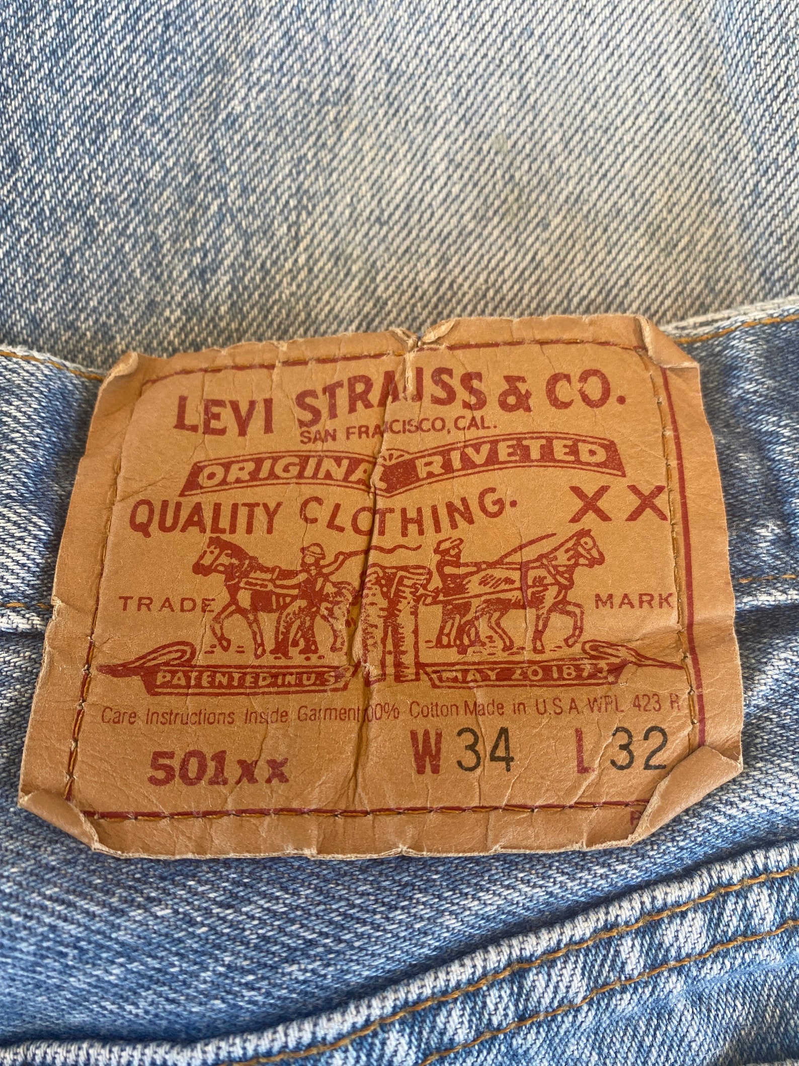 Vintage 80's Levis 501 Jeans Measures 32x26 Tag Reads | Etsy