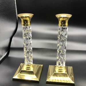WATERFORD CRYSTAL Cambridge Candle Holders  Great Valentine Gift/Wedding Gift/Christmas Day Gift