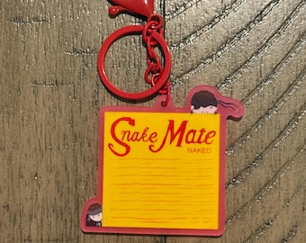 MGS Snake Mate Keychain glow in the dark- 2.5” inch keychain- Metal Gear