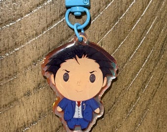 Phoenix Wright Inspired Keychain 2” inch- Ace Attorney inspired with epoxy layer
