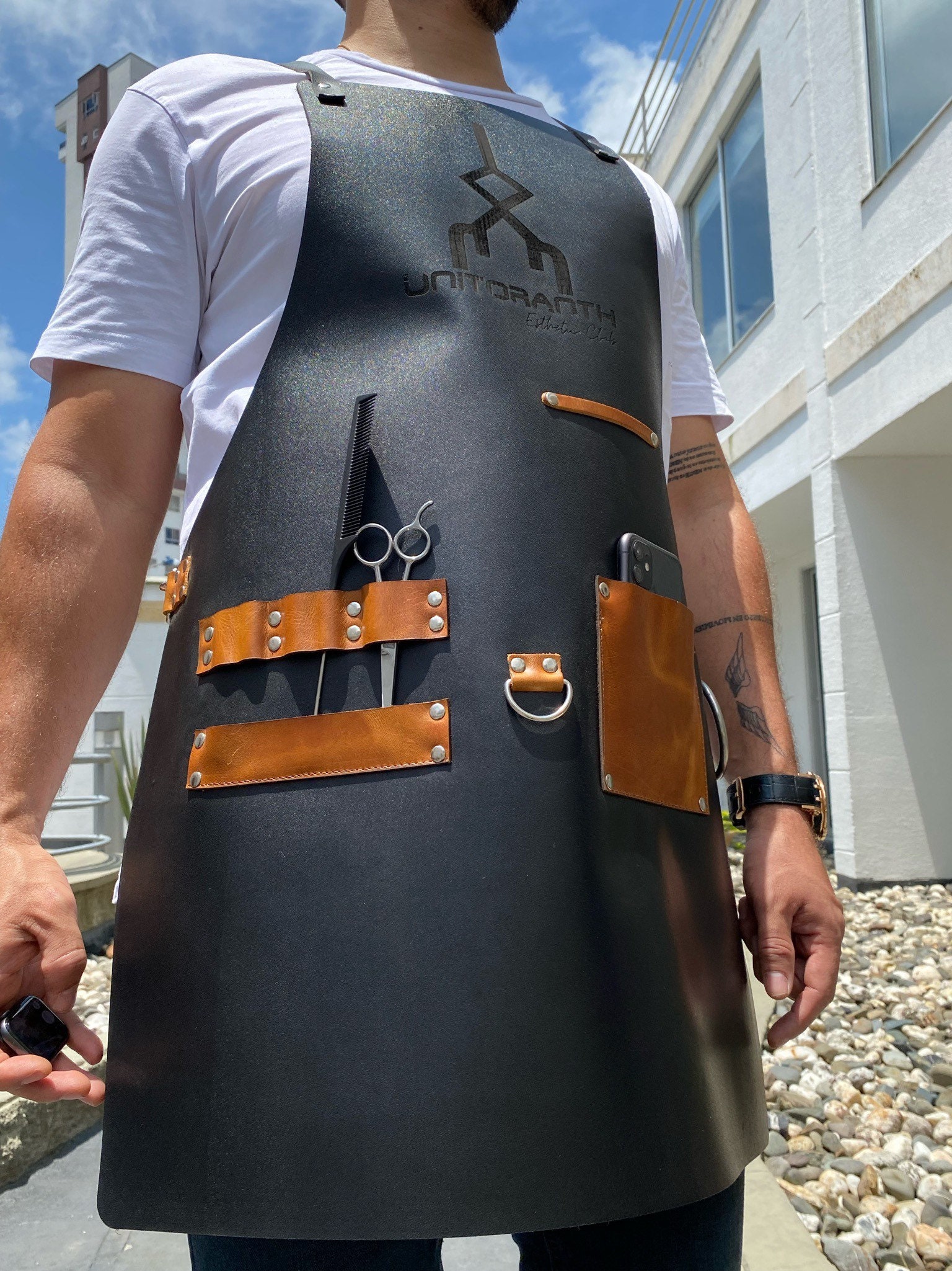 Barber Apron, High Quality Leather Apron, Personalized Barber Apron, High Quality Leather Apron, Personalized