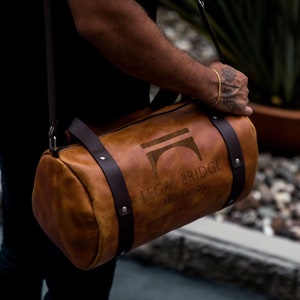 Full Grain Leather Duffle Bag Monogrammed Genuine Leather Weekender Bag Leather Holdall Overnight Bag For Men Personalized Gift For Him Gift
