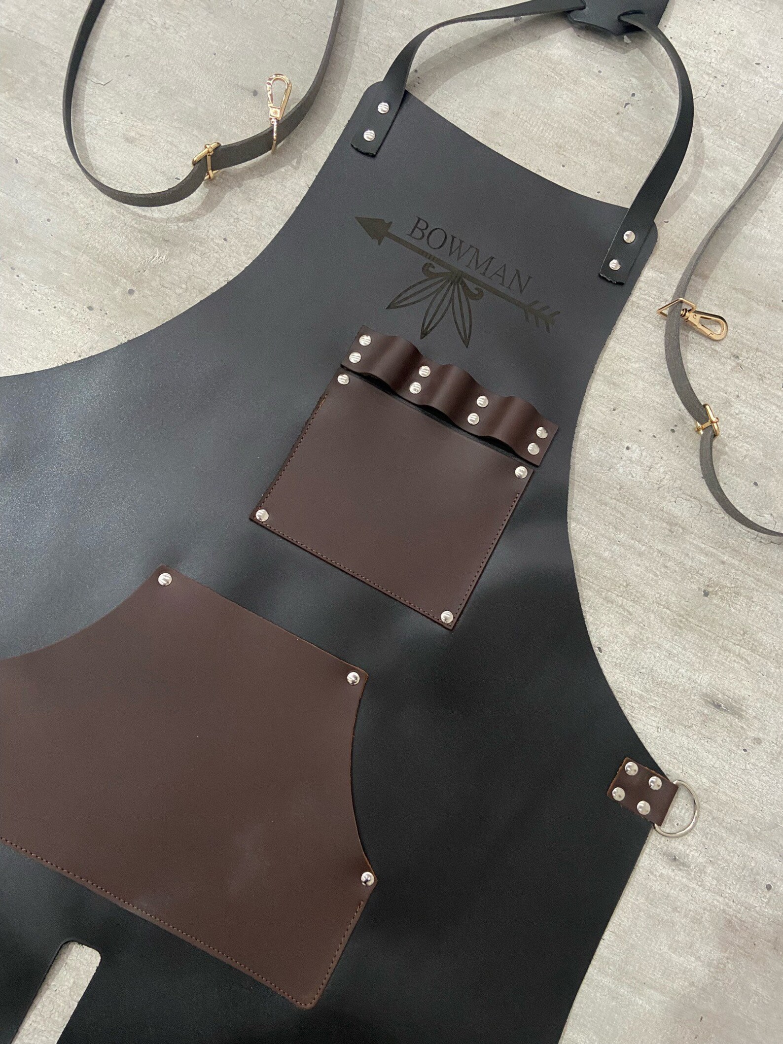 Personalized Split Leg Leather Apron Blacksmith Etsy