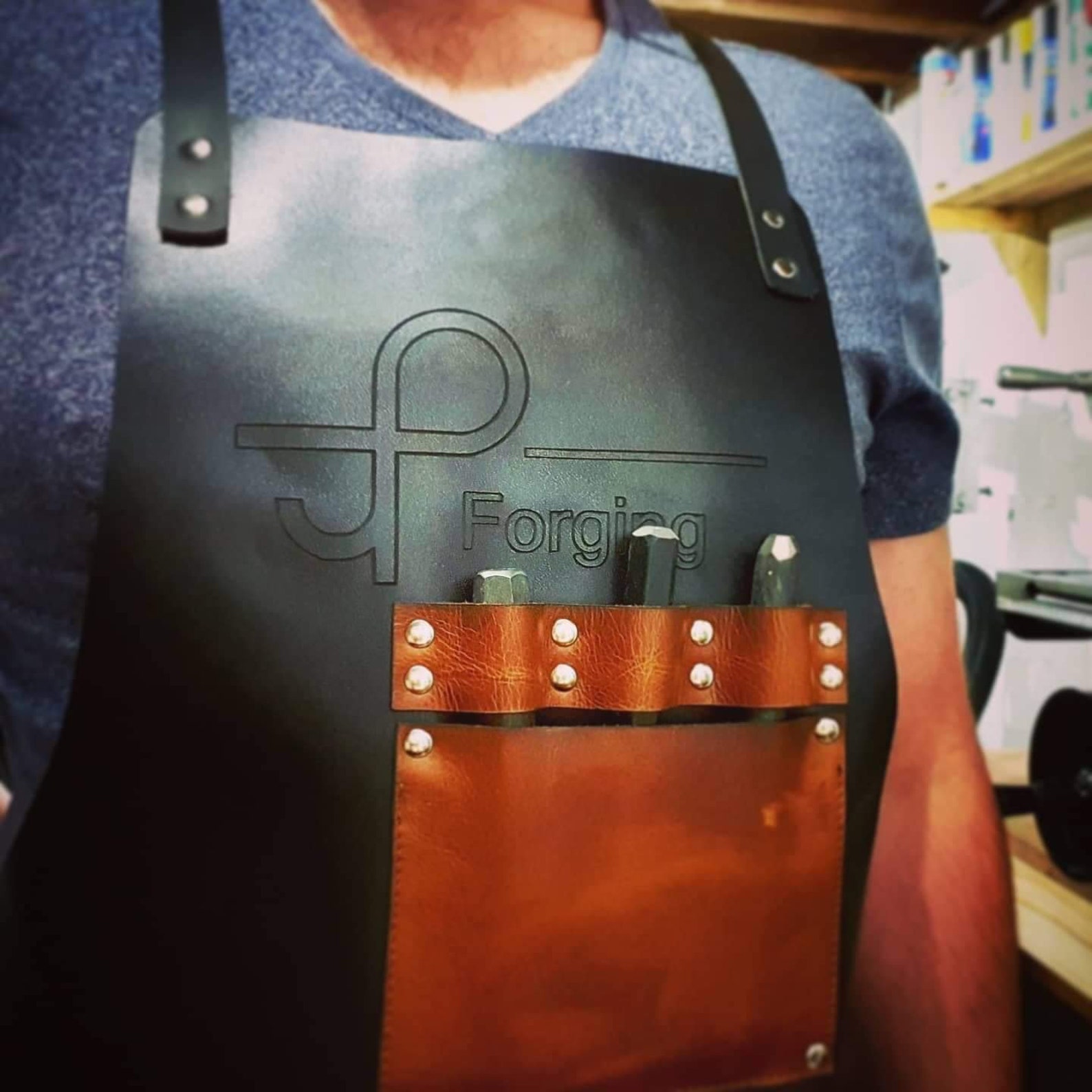 Personalized Split Leg Leather Apron Blacksmith Etsy