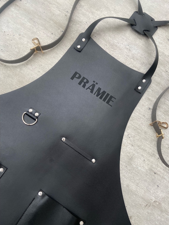 Handcrafted Leather Barber Apron: Personalized Salon Handcrafted Leather Barber Apron: Personalized Salon