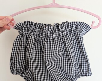 black gingham bloomers