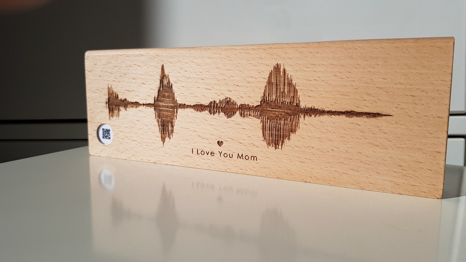 Soundwave Art Qr Code Personalized Sound Wave Gift Sound Etsy