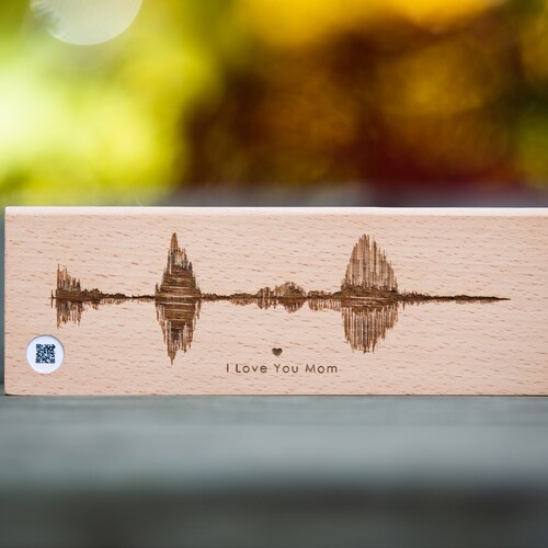 Soundwave Art Qr Code Personalized Sound Wave Gift Sound Etsy