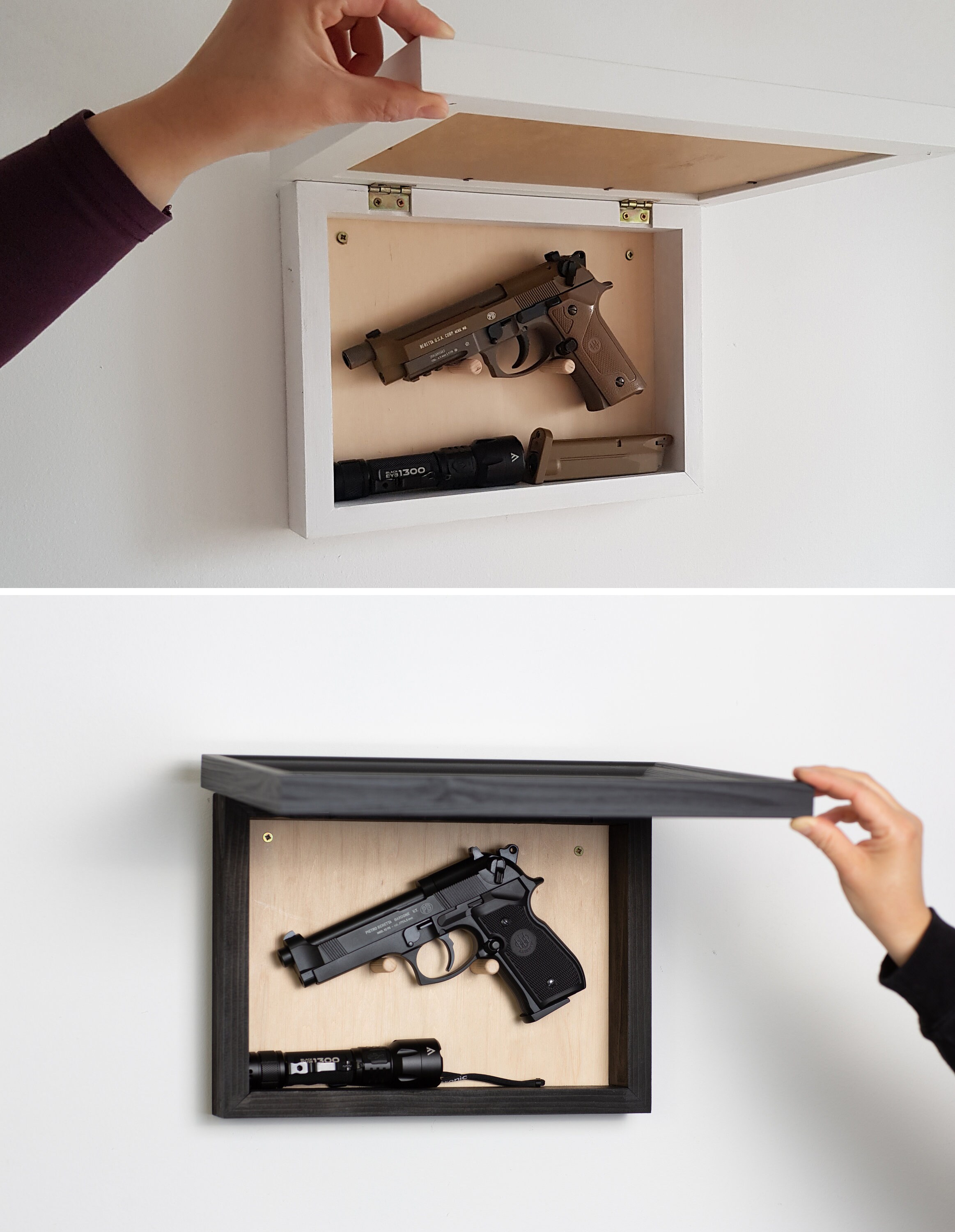 Hidden Gun Storage Picture Frame Concealment Furniture Hidden Etsy