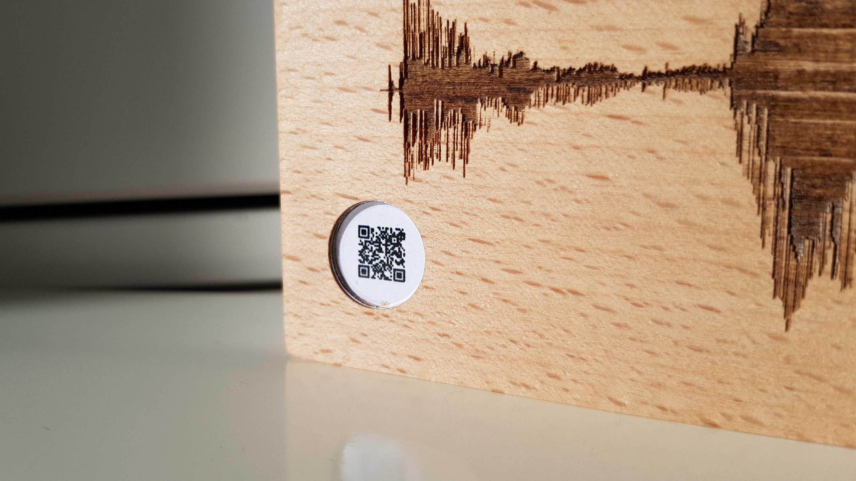 Sound Wave Art Qr Code Personalized Sound Wave Gift Sound Etsy