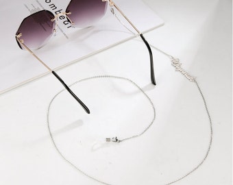 Personalized eyeglasses name Chains, Custom name face mask chains, Laces for sunglasses, Personalized sunglasses chain holder