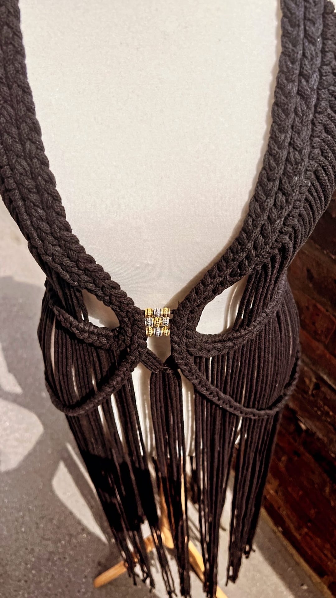 Manly Macrame Handmade Macrame Dress Festival Summer Beach Dress Burning Man Style ...