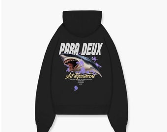Sweat à capuche oversize Black Shark