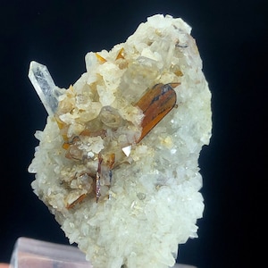 Rare Terminated Brookite on Quartz Crystal Cluster - Baluchistan Pakistan