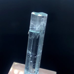 Aqumarine With Tourmaline, Blue Aquamarine, Schorl Tourmaline, Aquamarine Crystal, Aquamarine From Shegar Pakistan- 22.52 Carats
