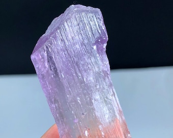 Fluorescent Transparent Pink Kunzite Crystal From Afghanistan - 48 Gram