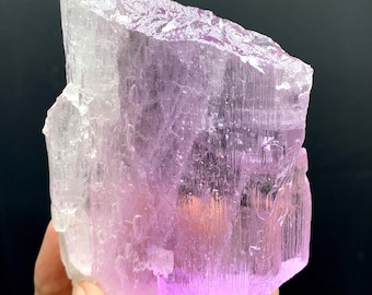 Natural Fluorescent Pink Kunzite Crystal from Afghanistan 257 Gram