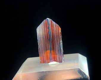 Rare Red Brookite Crystal, Baluchistan Pakistan Mineral Specimen (1.30 Cts)