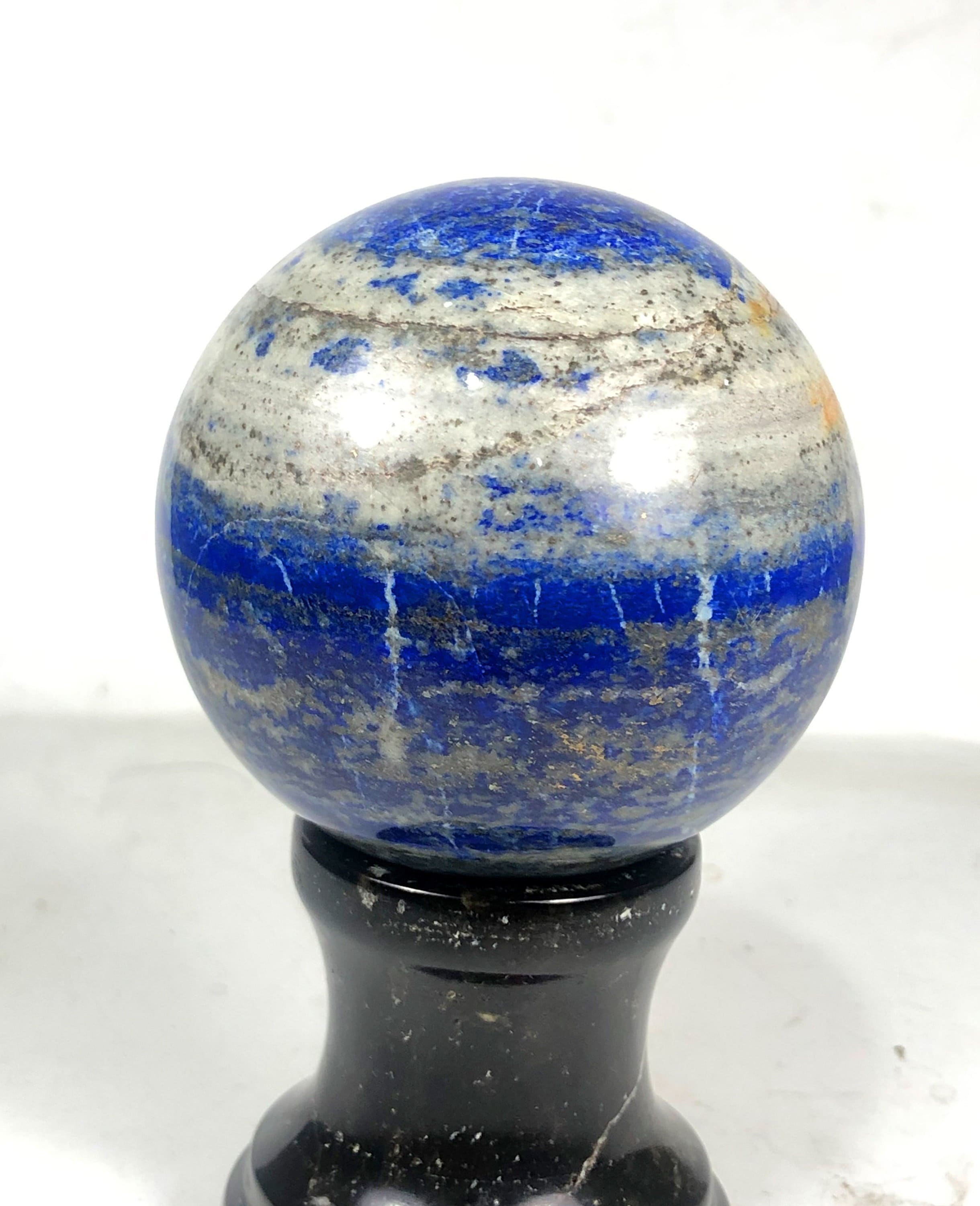 ラピスラズリ球（黄鉄鉱入り） - アフガニスタン（67 mm、471 グラム