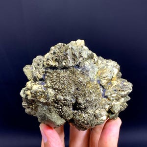 Natural Golden Marcasite Nodule Pyrite Crystal Bunch From Pakistan  787 Gram