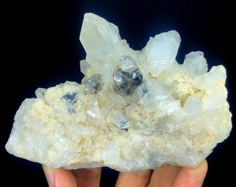 Rare Brookite Quartz Cluster: Terminated Crystal from Baluchistan Pakistan