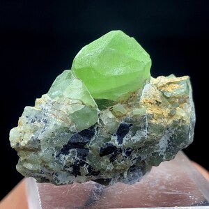 Natural Peridot Crystal Specimen: Olivine Stone from Supat Pakistan (18 Gram)