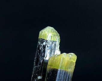 天然グリーンキャップトルマリン結晶標本 - アスタック・ナラ