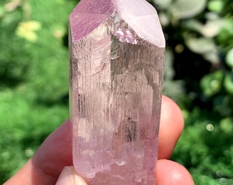 Fluorescent Pink Kunzite Crystal From Afghanistan - 53 Gram