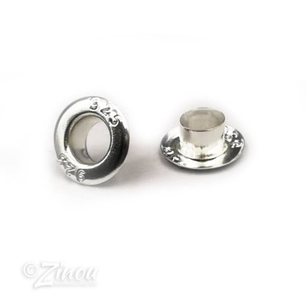 2er Set Ösen, Eyelet Sterling Silber Endkappen, für Perlen DIY, Lampwork,