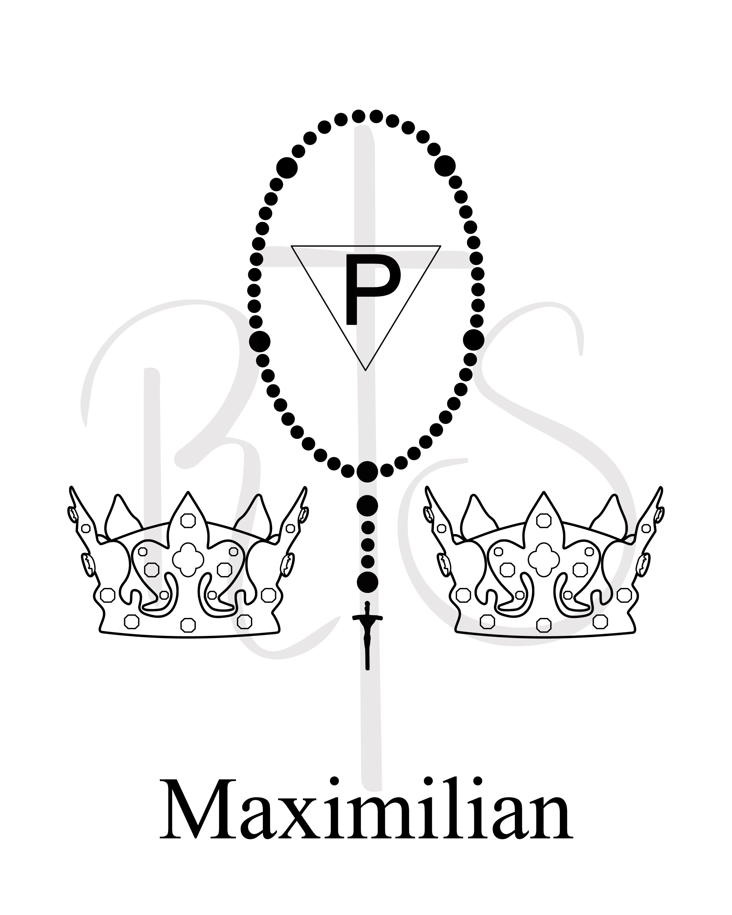 St. Maximilian Kolbe - Saint Symbol (PNG/PDF) - Etsy Australia