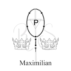 St. Maximiliaan Kolbe - Sint-symbool (PNG/PDF)