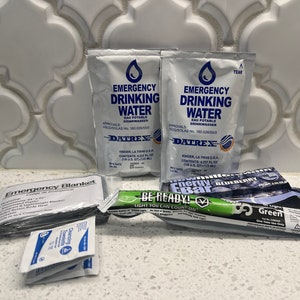 Student Emergency Kit 1 day supply. Class size of 30 in this package. Pictured is 1 day kit for one child. you will receive 30.