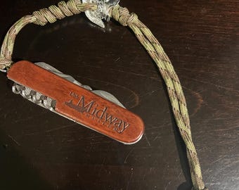 Knife Lanyard with Gladiator Embellishment